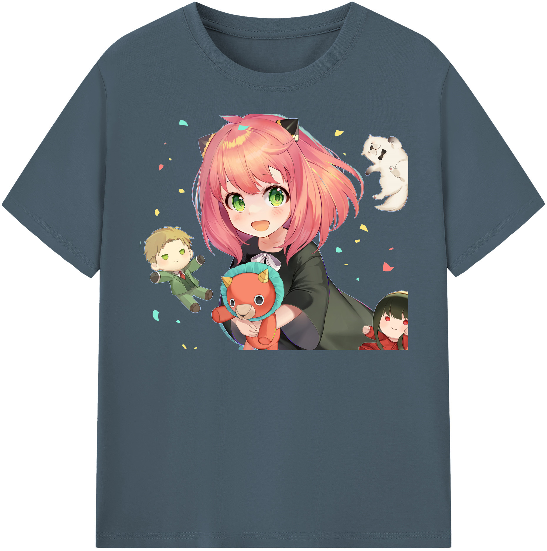 （画像用） SPY×FAMILY间谍家家酒 綿100％半袖Tシャツ（フロントプリント）
